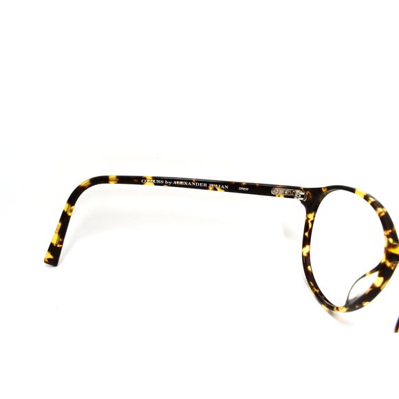 Colours By Alexander Julian Drew Tortoise 49-18-140 Eyeglasses FRAMES ONLY -GOOD - Picture 7 of 12